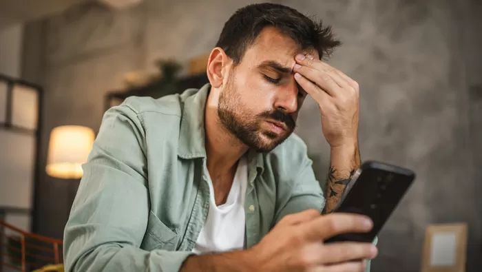 stressed out man